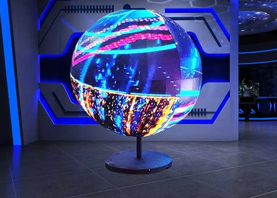 Esposizione dell'interno flessibile di P2 P2.5 LED, esposizione di LED della sfera del tabellone per le affissioni