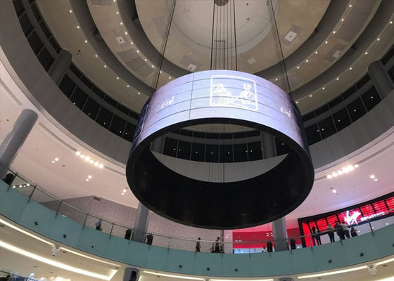 Video esposizione principale flessibile di colore pieno, schermo principale flessibile del cilindro di P1.56 P1.785 P2 P2.5