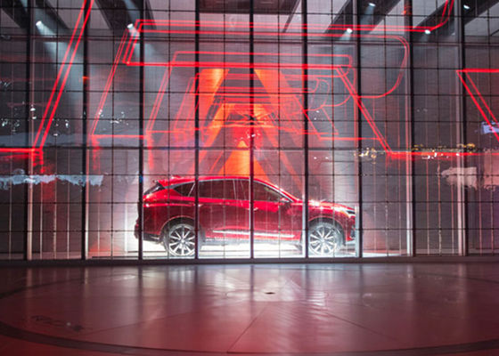 Alta luminosità Indoor Outdoor SMD P2.84 P20 Full Color Video Wall LED Mesh in vetro