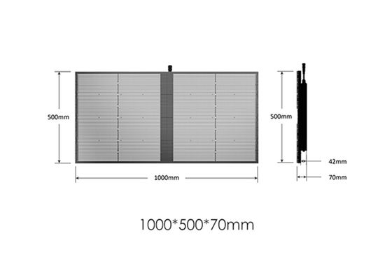 Alta luminosità Indoor Outdoor SMD P2.84 P20 Full Color Video Wall LED Mesh in vetro