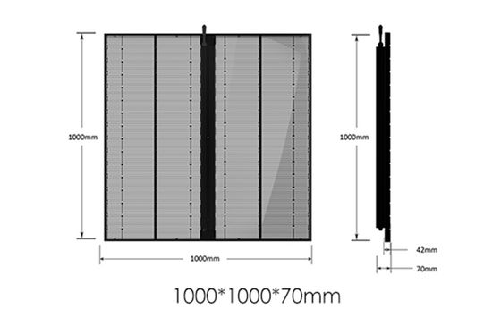 Alta luminosità Indoor Outdoor SMD P2.84 P20 Full Color Video Wall LED Mesh in vetro