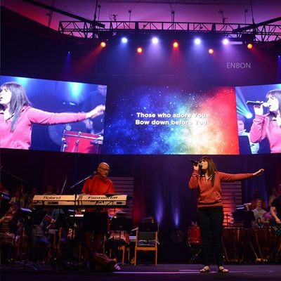 Esposizione di LED dell'interno di colore pieno di P3.91 AC110V SMD2020 2880HZ