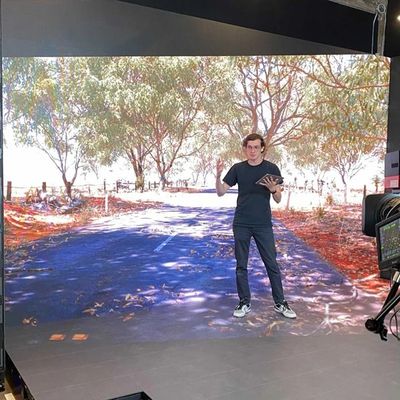 Schermo principale commerciale di progettazione su ordinazione, esposizione principale della fase di XR di film della via