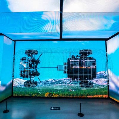 video wall P1.57 P1.87 P2 LED curva immersiva 3840hz virtuale