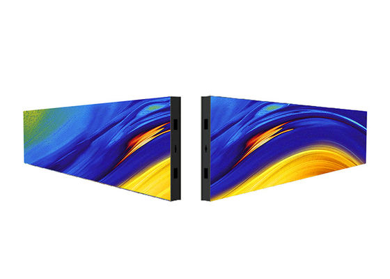 Il supermercato Digital ultra sottile che annuncia il bordo di scaffale dello sputo dello schermo P1.56 P1.95 P2.5 ha condotto l'esposizione