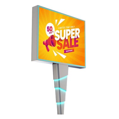 Facile installazione 8000nits IP65 p6 in acciaio all'aperto led cartelloni pubblicitari digitali