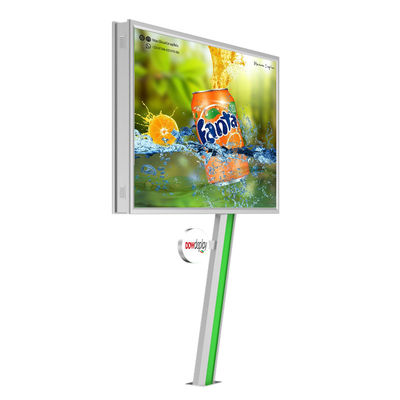 Display digitale facile da installare 8000nits IP65 P6 6mm pixel pitch schermo a led in acciaio cartellone pubblicitario esterno