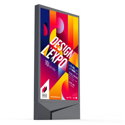 Facile installazione 3840Hz IP65 impermeabile P4 P5 P6 P8 P10 10000nits Outdoor LED Mupi led digital signage