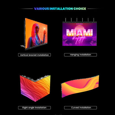 P3.91 Impermeabile Eventi Affitto visivo Display a LED Concerto Display musicale Nozze Sala elettrica Scenario Sfondo