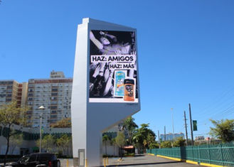 Lato all'aperto della strada dell'esposizione di LED di colore pieno di IP67 P16 con il risparmio energetico ad alto contrasto