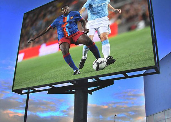 Il potere basso all'aperto dell'esposizione di LED di colore pieno di 1R1G1B P8mm impermeabilizza 100000 ore