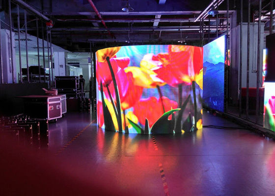 Pixel flessibili dello schermo 4mm della tenda della fase dello schermo LED di colore pieno LED economizzatori d'energia