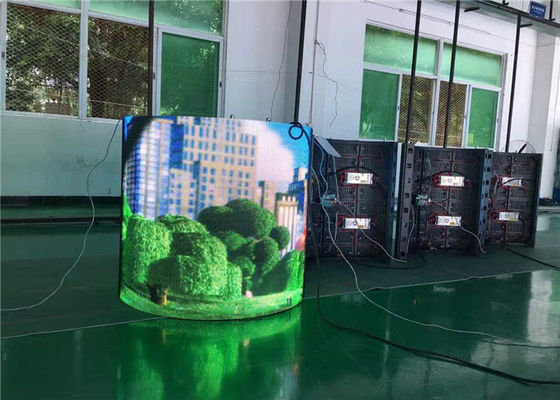 L'alto contrasto ha condotto il colore pieno flessibile dell'esposizione di LED dei pixel 360 dello schermo 10mm della tenda