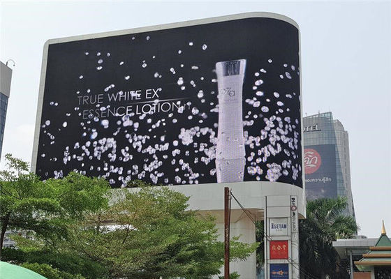 DIP346 P10 ha curvato il DOS all'aperto dello schermo 10000 di pubblicità di colore pieno dello schermo del LED/Sqm