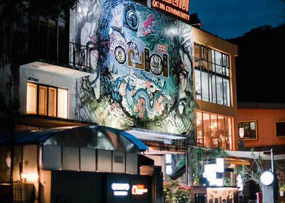 Passo trasparente 5000nits del pixel della parete 10mm dell'esposizione di LED di alta luminosità video