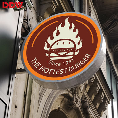 Segno rotondo all'aperto P4.68 LED, esposizione principale circolare di logo