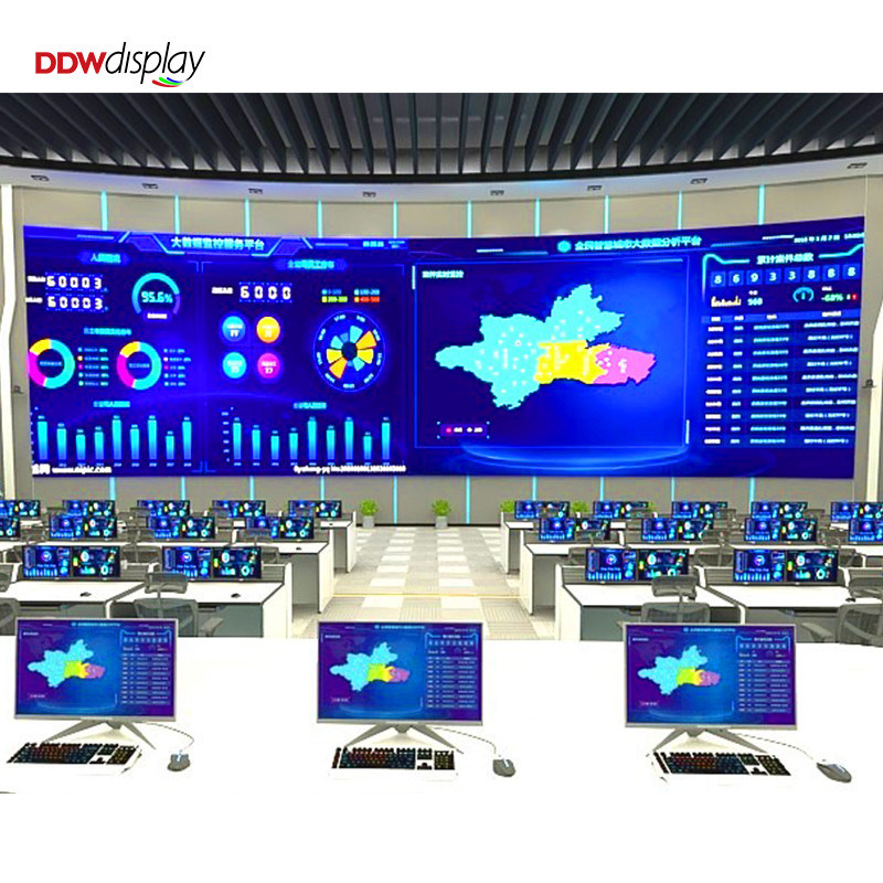 schermo a LED fisso per interni 500x250/750x250/1000x250mm, armadio in alluminio, luminosità 1200nits, P1.56 P1.95 P2.5 P2.6 P2.9 P3.91 per display commerciali